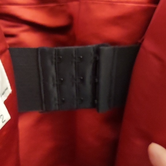 NWT MILLY 2 Ruby Red Sweetheart Silk Dress - Picture 7 of 16